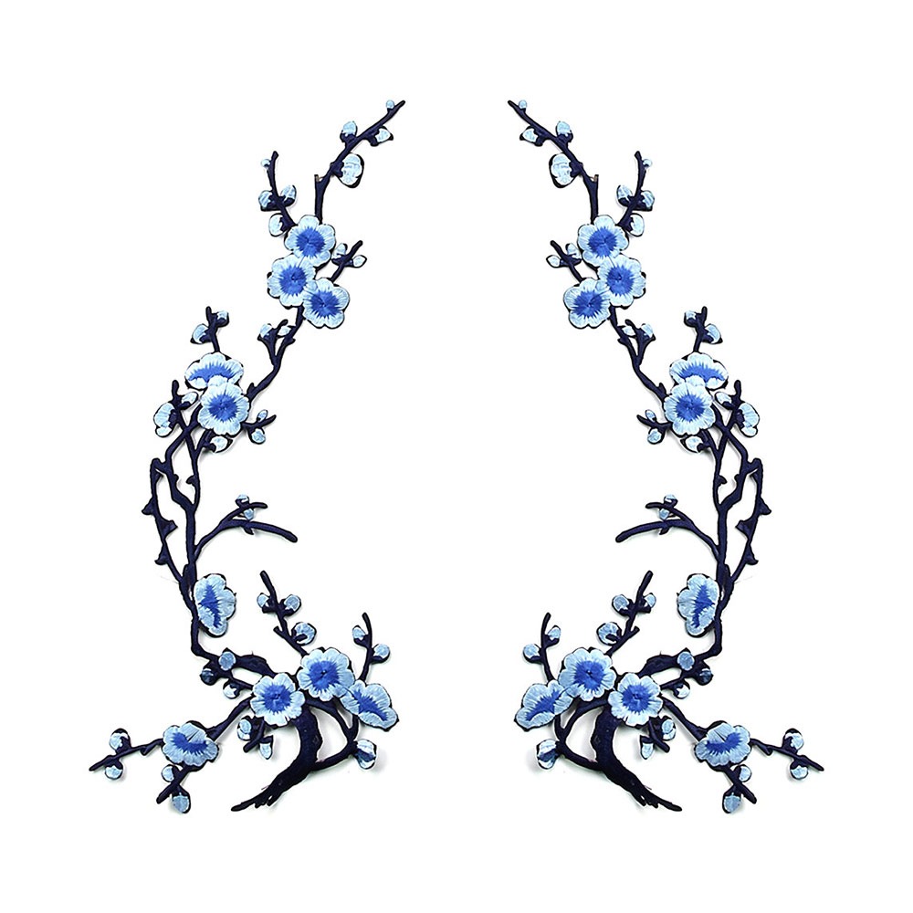 Sewing Textiles - DIY Cherry Blossom Iron On Patches