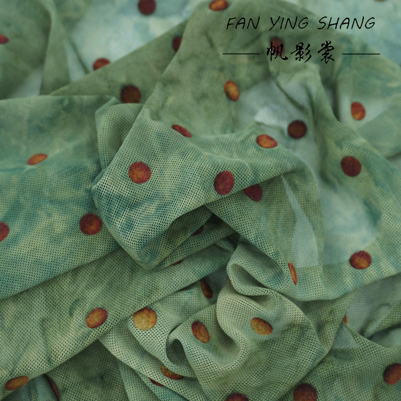 The Green Polka Dot Mesh Tie-D - огляд і ціна Sewing Tie Dye