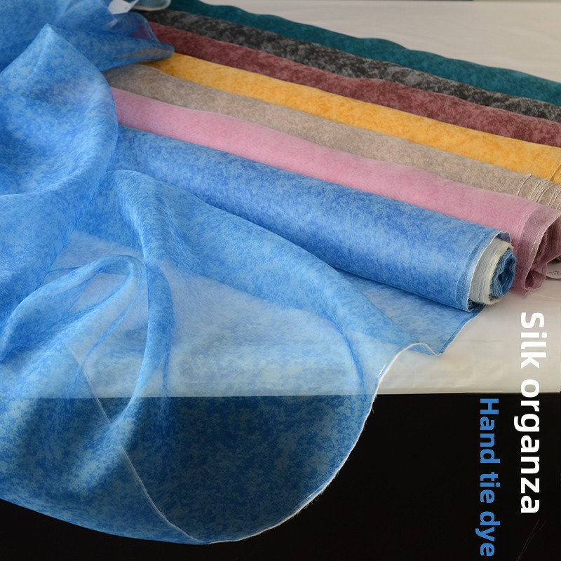 Tie-dye Silk Organza Fabric fo - огляд і ціна Sewing Tie Dye