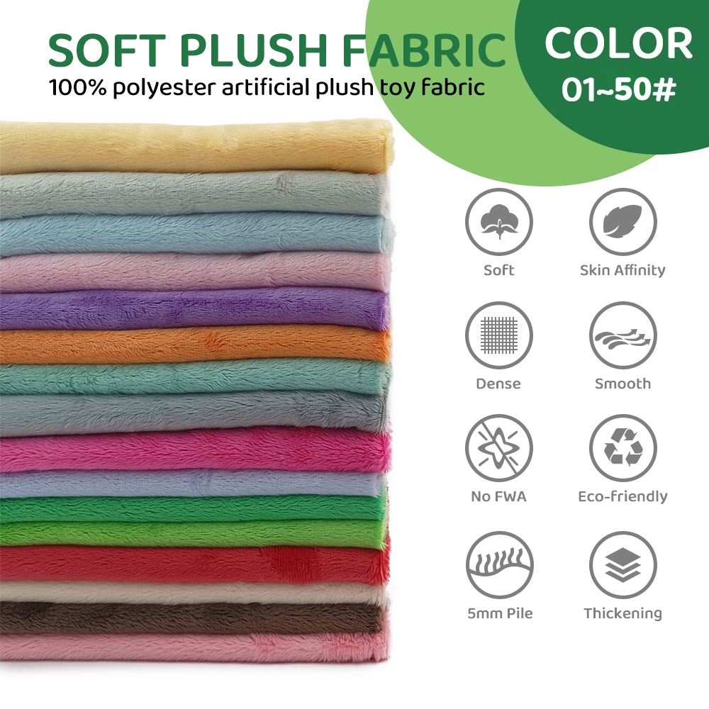 01~50# 45x50cm Plush Fabric Fo - огляд і ціна Textile And Sewing Materials