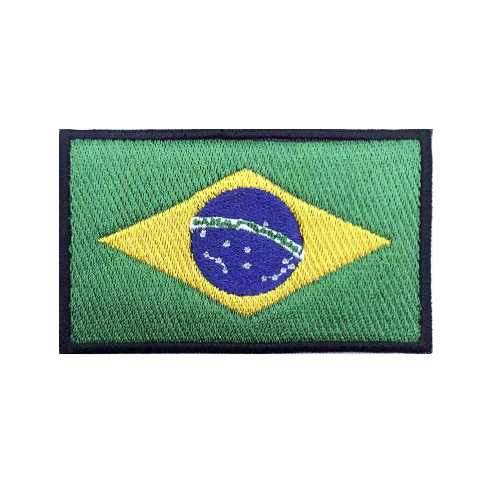 Brazilian flag Brazil Patches  - огляд і ціна Velcro Sew On