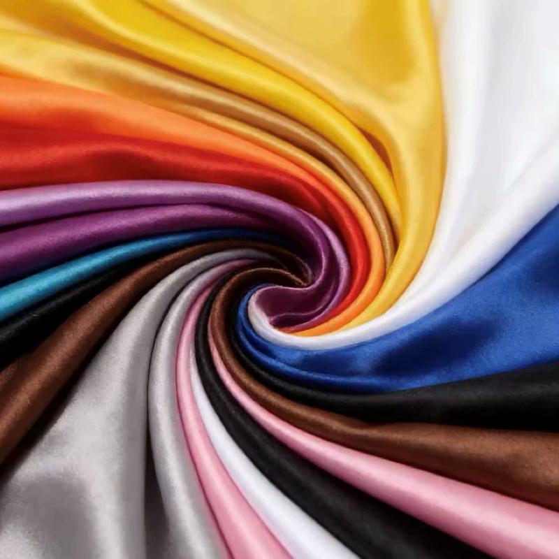 Multi-Color Soft Satin Fabric  - огляд і ціна Textile And Sewing Materials
