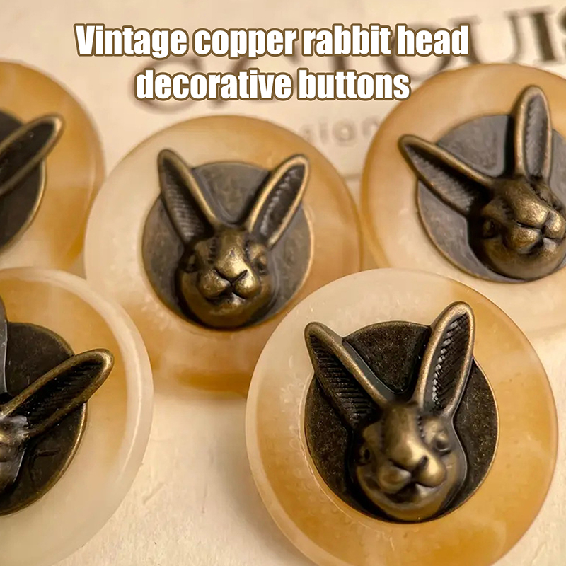 10pcs 25mm Vintage Copper Rabb - огляд і ціна Sewing Textiles