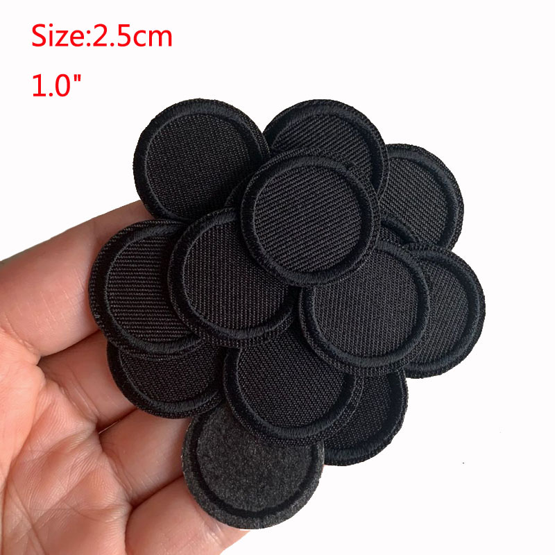 5Pcs Black Round Patches For C - огляд і ціна Velcro Sew On