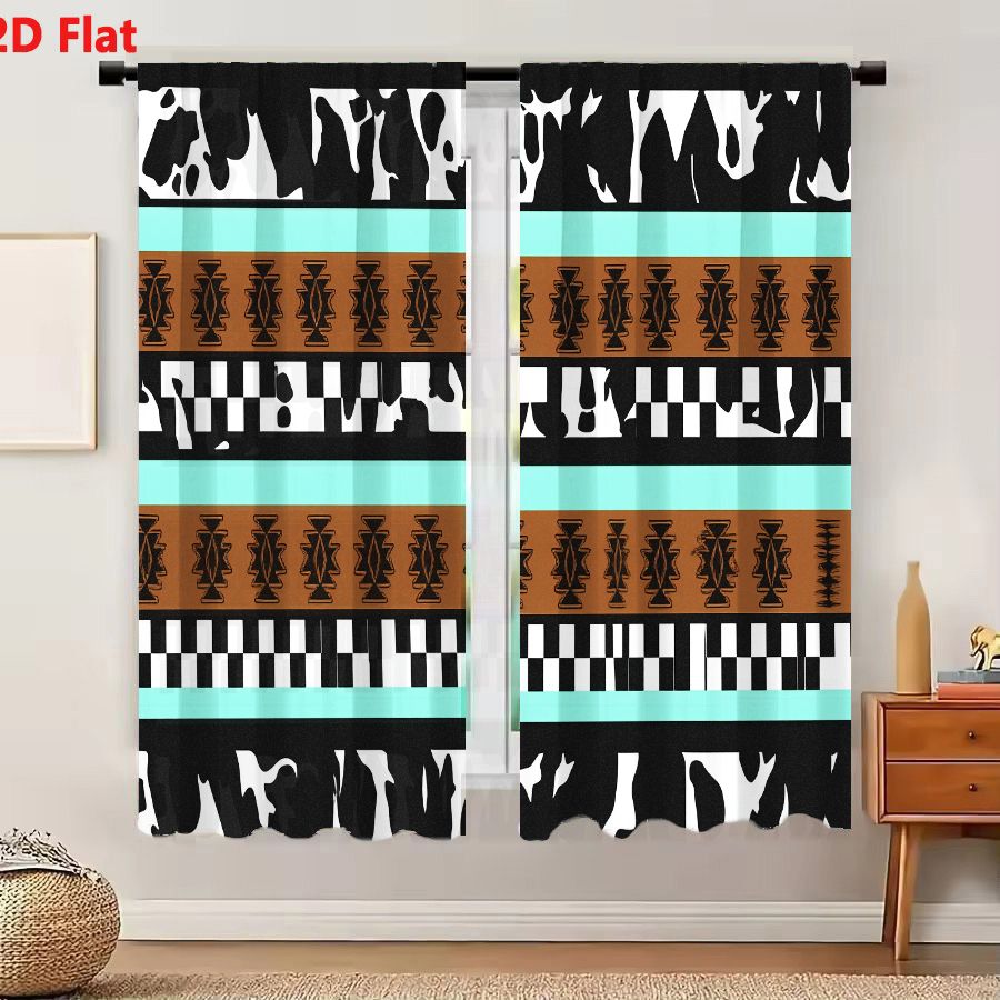 2Pcs Curtains 2D Flat Geometri - огляд і ціна Century Textile & Sewing Supply
