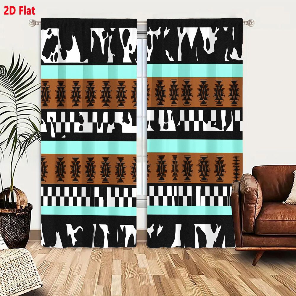 2Pcs Curtains 2D Flat Geometri - огляд і ціна Century Textile & Sewing Supply