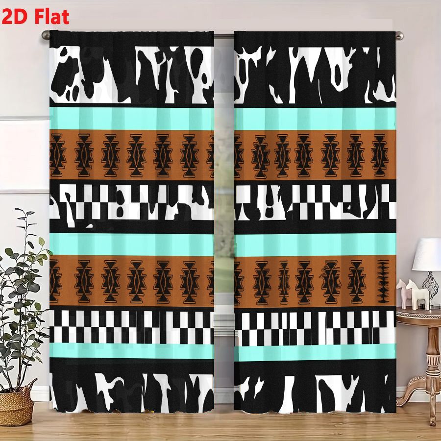 2Pcs Curtains 2D Flat Geometri - огляд і ціна Century Textile & Sewing Supply