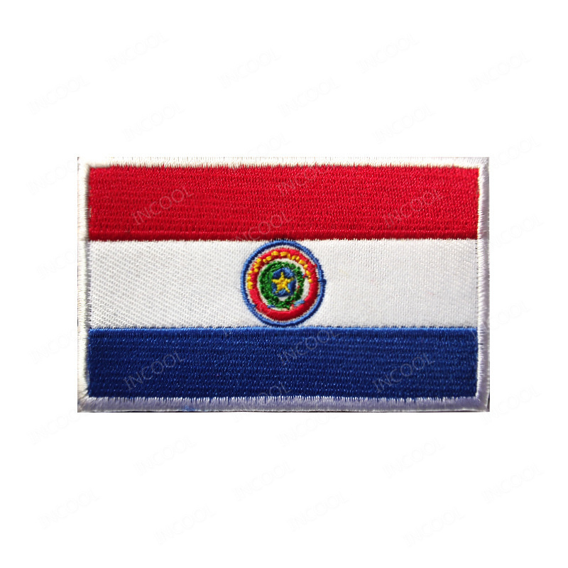 Paraguay Flag Embroidered Patc - огляд і ціна Velcro Sew On