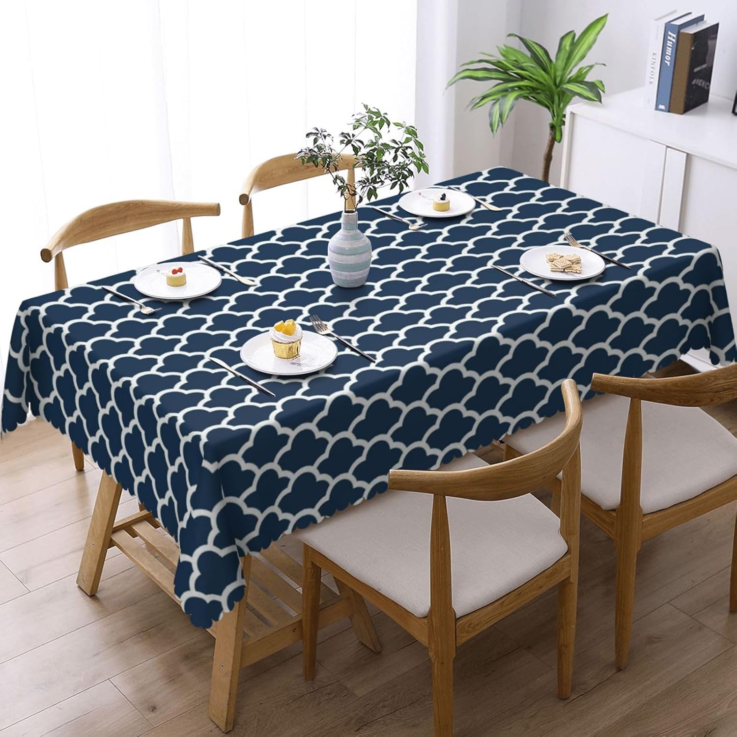 Blue Tablecloth Navy Cloud Sea - огляд і ціна Century Textile & Sewing Supply