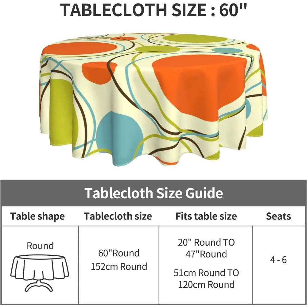 Table Cloth Colorful 1950s Ret - огляд і ціна Century Textile & Sewing Supply