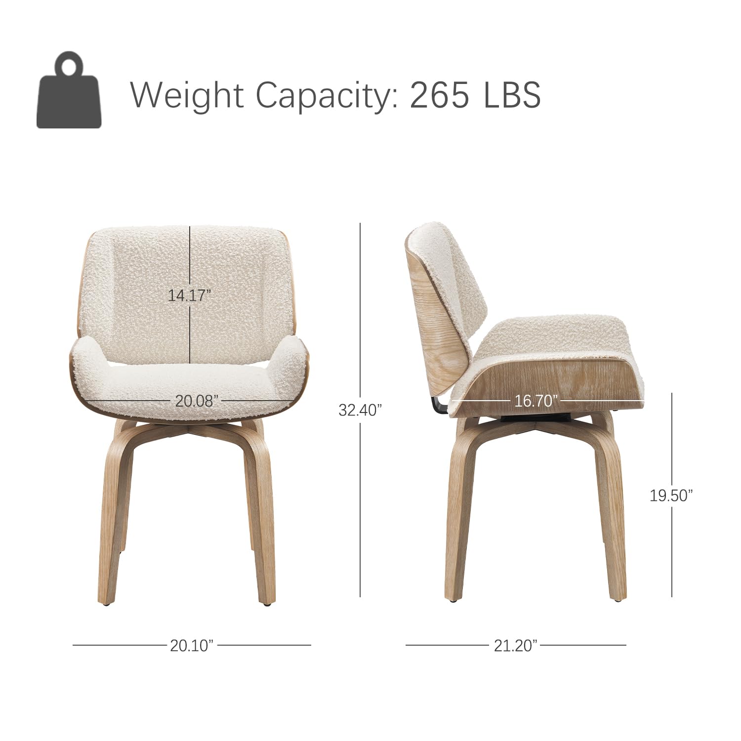 Swivel Dining Chair, Fabric Up - огляд і ціна Century Textile & Sewing Supply