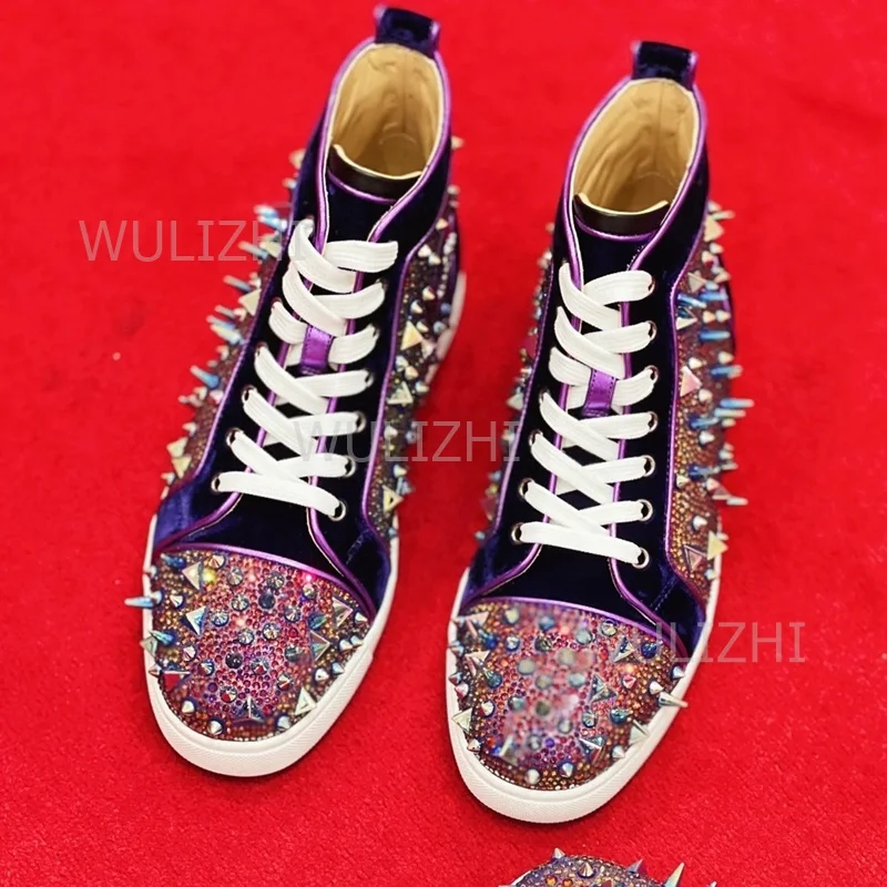 Dark Purple Crystal Rivet Men  - огляд і ціна Sewing Nylon