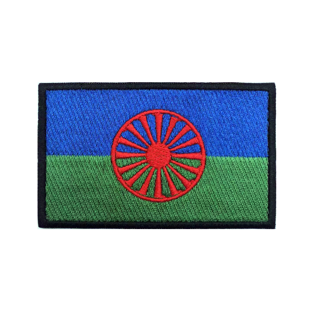 Rom Gypsy Flag Of The Romani   - огляд і ціна Velcro Sew On
