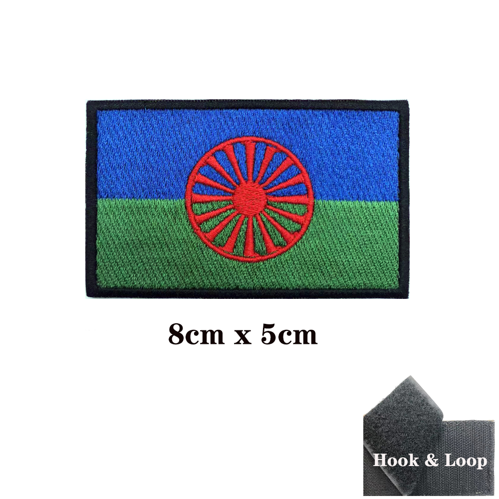 Rom Gypsy Flag Of The Romani   - огляд і ціна Velcro Sew On