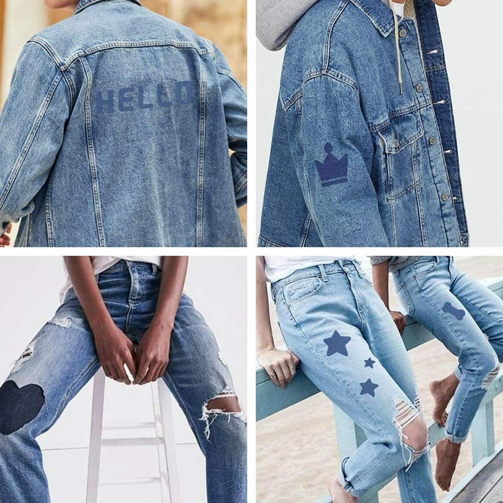20Pcs Denim Cut Piece Iron On  - огляд і ціна Velcro Sew On