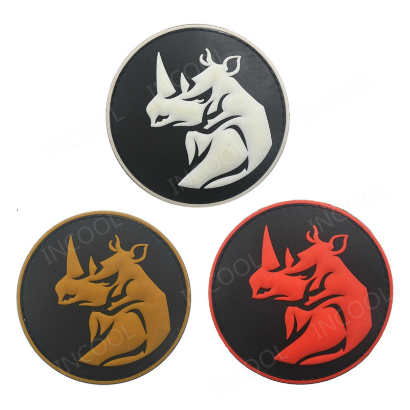Rhino Head PVC Patch Tactical  - огляд і ціна Velcro Sew On